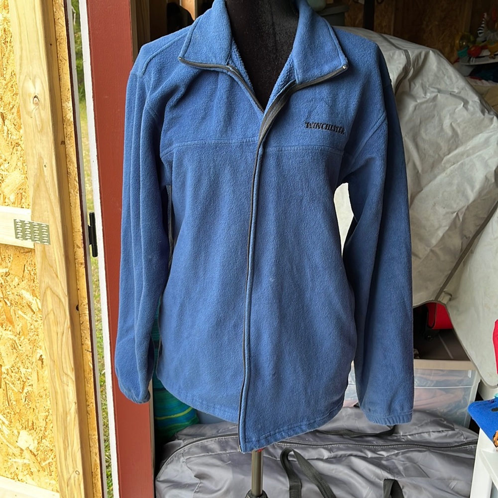 Winchester fleece zip royal blue jacket. Men’s size small.
